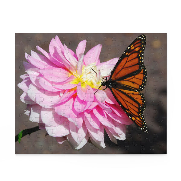 Monarch on Dahlia Puzzle (120, 252, 500-Piece)