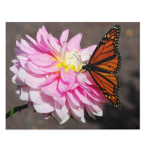 Monarch on Dahlia Puzzle (120, 252, 500-Piece)