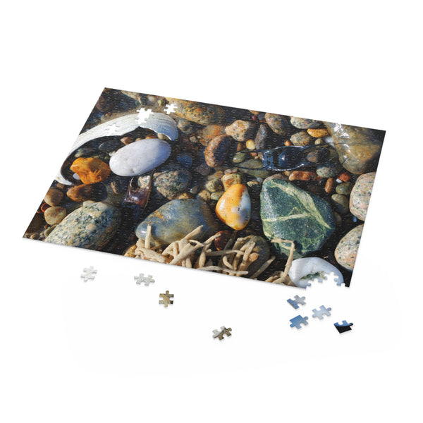 Seashore Puzzle (120, 252, 500-Piece) Shells and Beach Stones