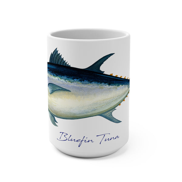 Bluefin Tuna Fish Art Coffee Mug 15oz Great Gift for Fishermen and Fishing Fans