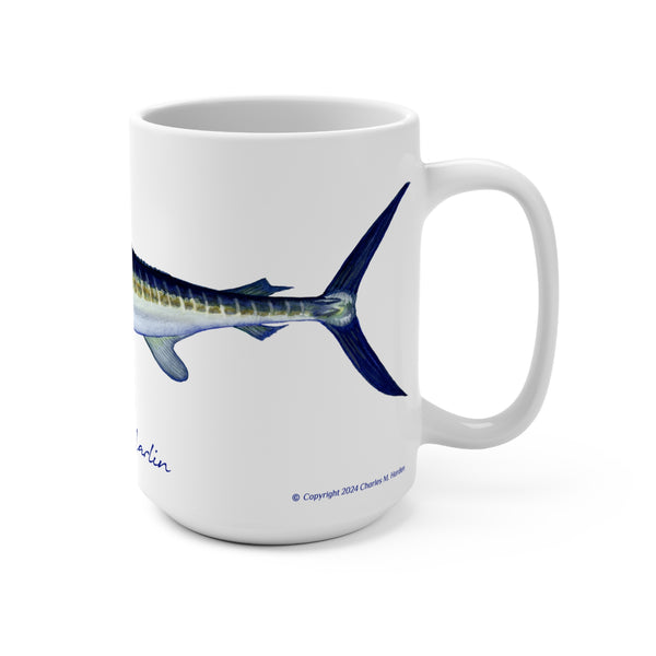 White Marlin Fishing Coffee Mug 15oz