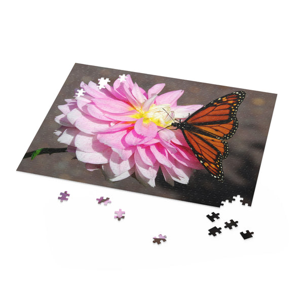 Monarch on Dahlia Puzzle (120, 252, 500-Piece)