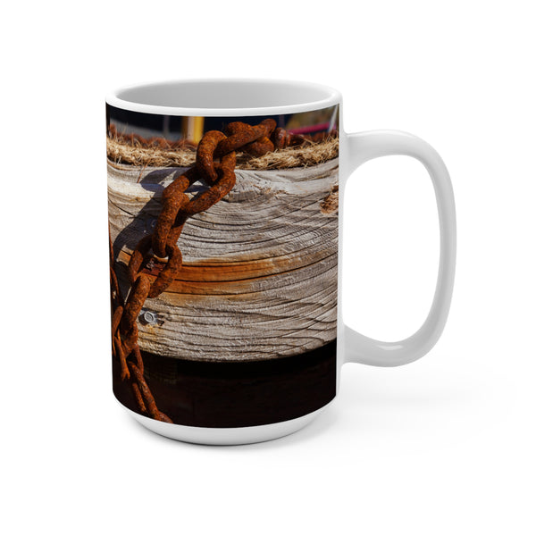 BYC Swim Dock Rusty Chains and Driftwood 15oz Mug