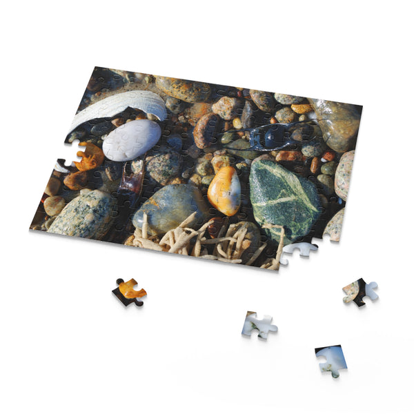 Seashore Puzzle (120, 252, 500-Piece) Shells and Beach Stones
