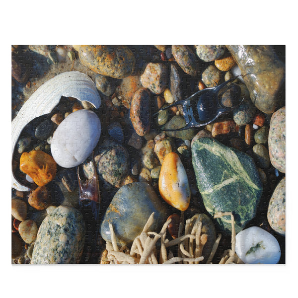 Seashore Puzzle (120, 252, 500-Piece) Shells and Beach Stones