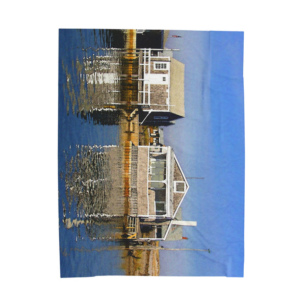 Sandy Neck Cottages Velveteen Plush Blanket