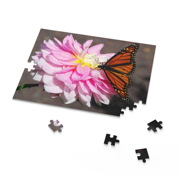 Monarch on Dahlia Puzzle (120, 252, 500-Piece)