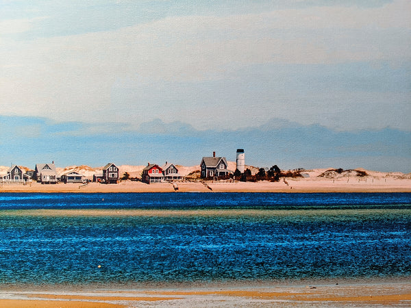 Barnstable Harbor Panorama, Sandy Neck Cottage Colony