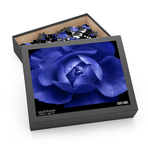 Blue Flower Puzzle (120, 252, 500-Piece) Peony