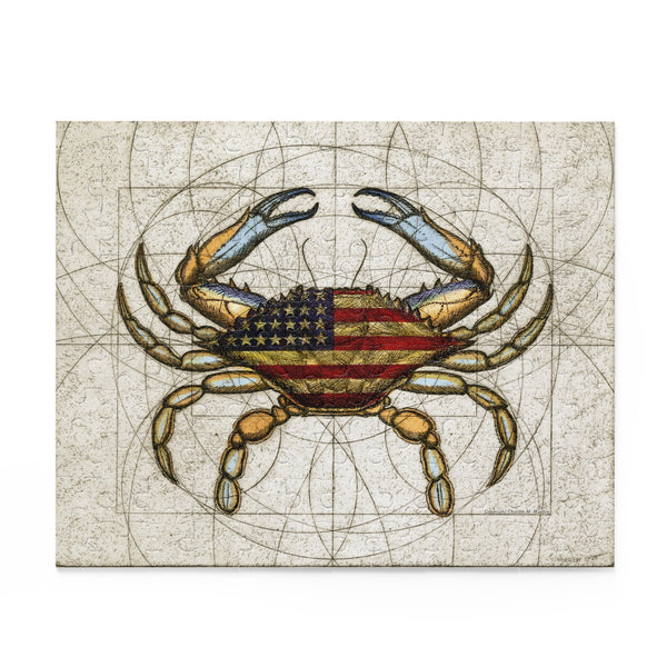 4th of July Crab Patriotic Puzzle (120, 252, 500-Piece)