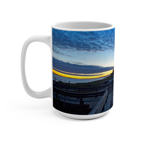 Sunrise at Barnstable Yacht Club Ceramic Mug 15oz Early Morning Glow Barnstable Harbor, Cape Cod