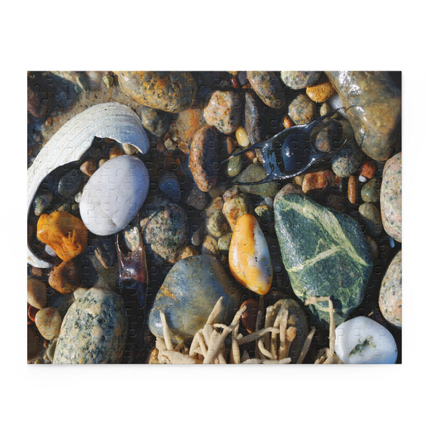 Seashore Puzzle (120, 252, 500-Piece) Shells and Beach Stones