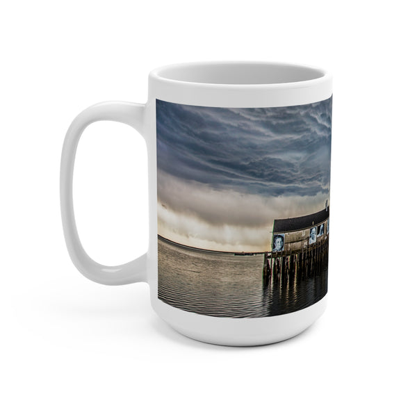 Crazy Storm Over MacMillan Wharf Provincetown Scenic 15oz Mug