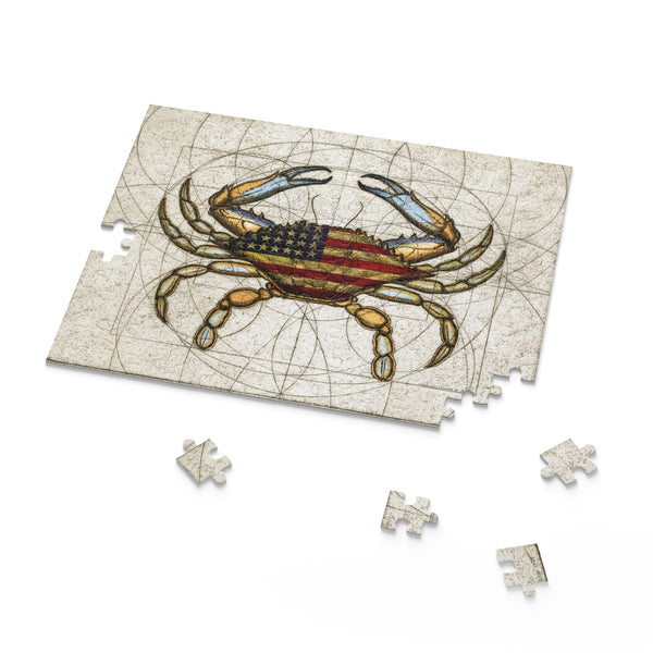 4th of July Crab Patriotic Puzzle (120, 252, 500-Piece)