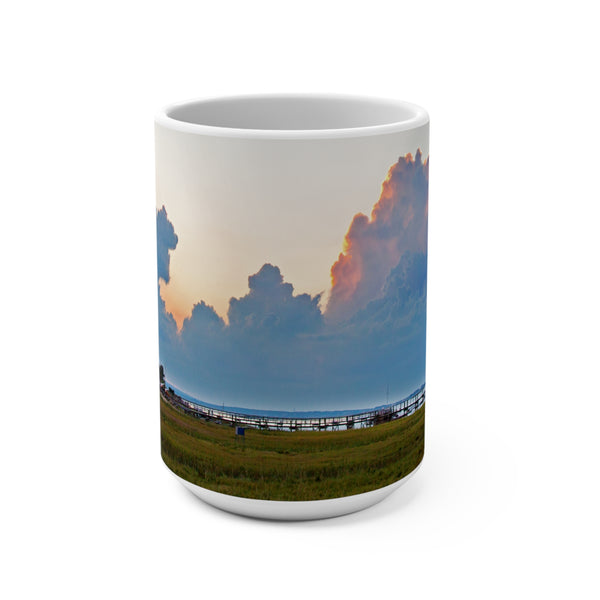 Barnstable Yacht Club Sunset Marsh Scene 15oz Coffee Mug