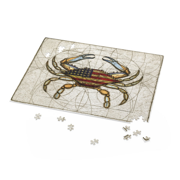 4th of July Crab Patriotic Puzzle (120, 252, 500-Piece)