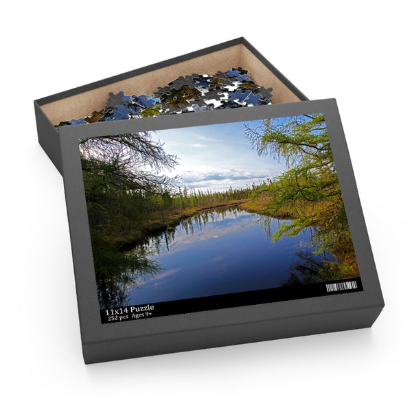 North Maine Woods Puzzle (120, 252, 500-Piece) Dottle Brook Mud Pond Carry