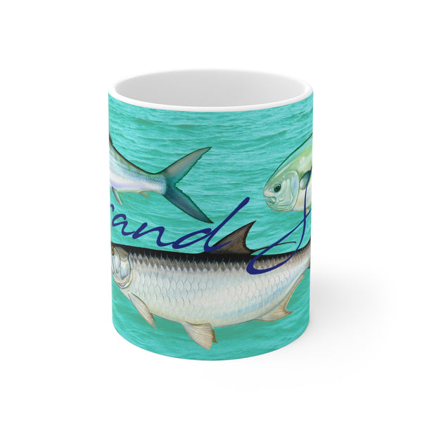 Grand Slam Fishing Coffee Mug 11oz Tarpon Permit Bonefish Fly Fish