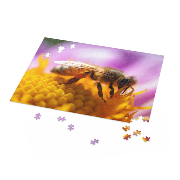 Honeybee Puzzle (120, 252, 500-Piece) Dahlia Flower