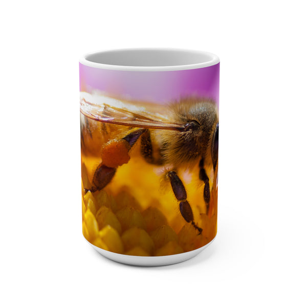 Honey Bee Beauty 15oz Mug - Nature Lover's Gift for Honey Bee Enthusiasts