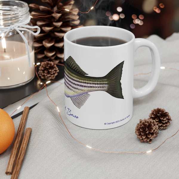 Striped Bass Fishing Coffee Mug 11oz