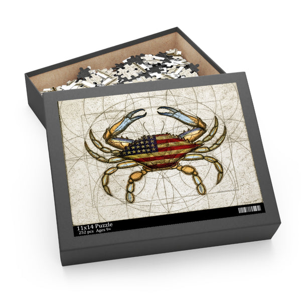 4th of July Crab Patriotic Puzzle (120, 252, 500-Piece)