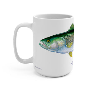 Weakfish Fish Art Coffee Mug 15oz Great Gift for Fishermen and Fishing Fans