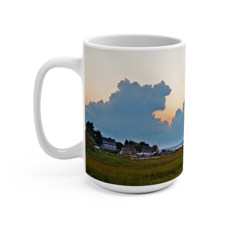 Barnstable Yacht Club Sunset Marsh Scene 15oz Coffee Mug