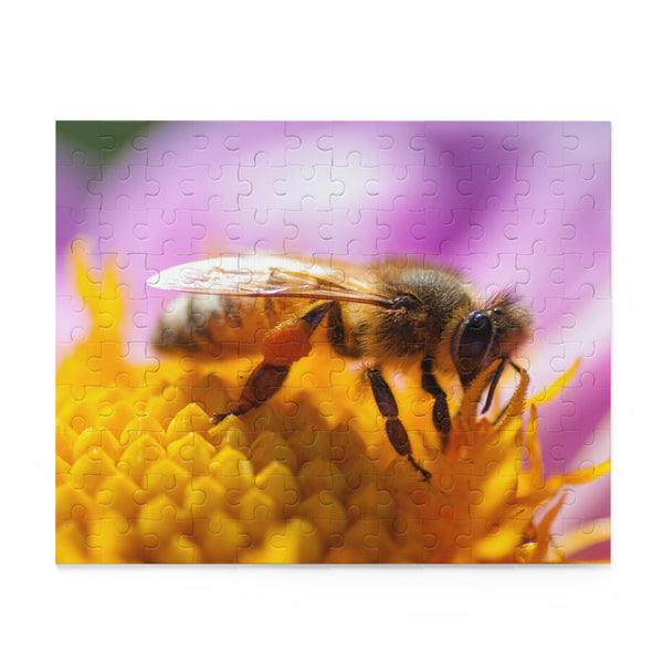 Honeybee Puzzle (120, 252, 500-Piece) Dahlia Flower