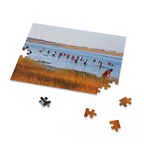 Shellfishing Puzzle (120, 252, 500-Piece) Oysters and Quahogs