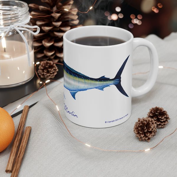 Blue Marlin Fishing Coffee Mug 11oz