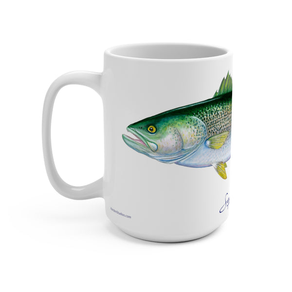 Squeteague Fish Art Coffee Mug 15oz Great Gift For Fishermen and Fishing Fans