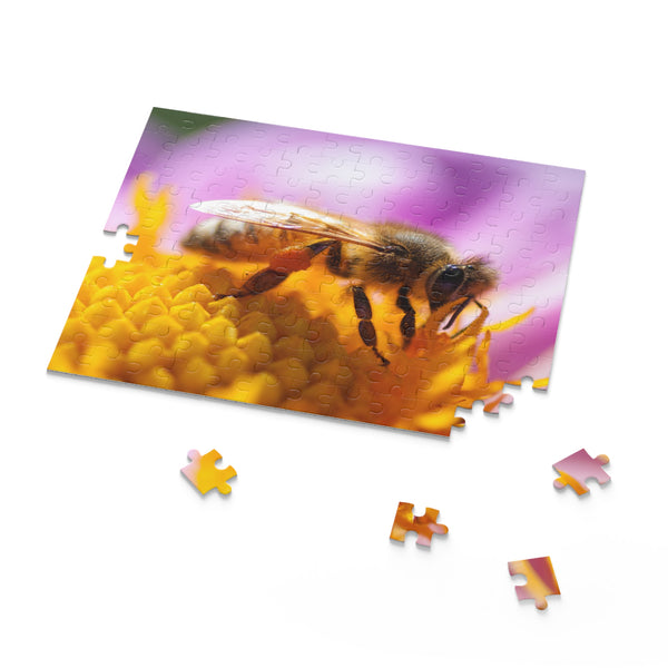 Honeybee Puzzle (120, 252, 500-Piece) Dahlia Flower