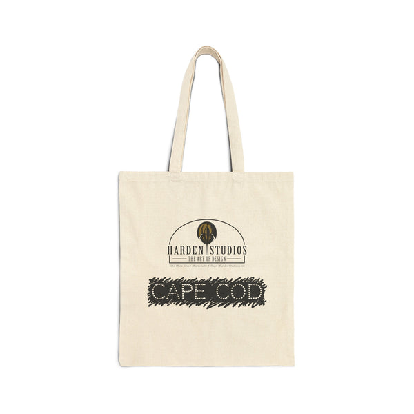 Harden Studios Cape Cod Design Logo Cotton Canvas Tote Bag