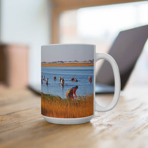 Fall Oyster Harvest 15oz Mug - Perfect for Shellfish Lovers and Clammers