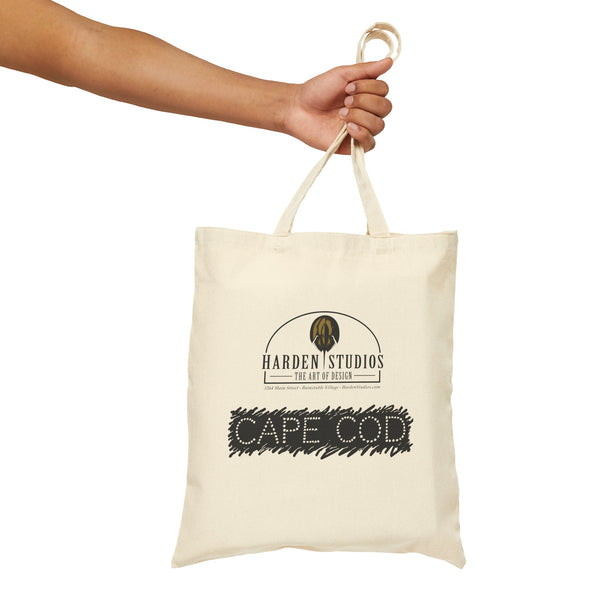 Harden Studios Cape Cod Design Logo Cotton Canvas Tote Bag