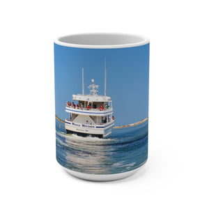 Barnstable Harbor Hyannis Cape Cod Whale Watching Adventure Mug - 15oz