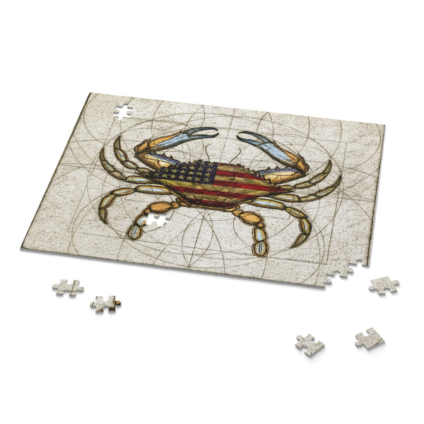 4th of July Crab Patriotic Puzzle (120, 252, 500-Piece)