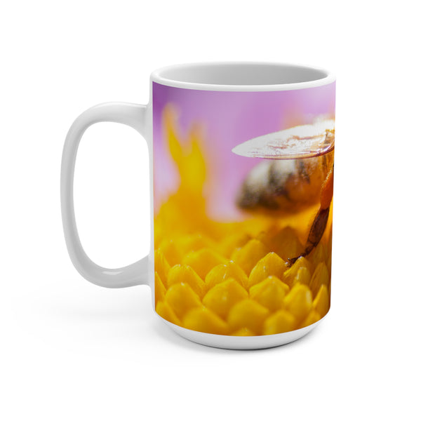 Honey Bee Beauty 15oz Mug - Nature Lover's Gift for Honey Bee Enthusiasts