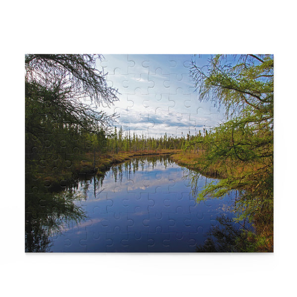 North Maine Woods Puzzle (120, 252, 500-Piece) Dottle Brook Mud Pond Carry