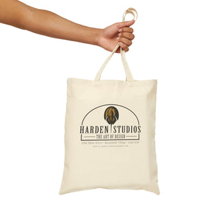 Harden Studios Logo Cotton Canvas Tote Bag