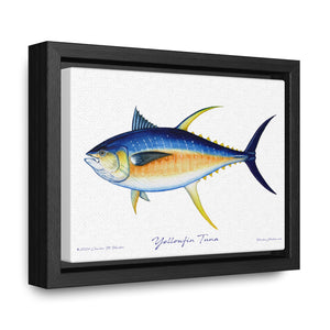 Framed Yellowfin Tuna Canvas Fish Fishing Wall Art Print Free Shipping