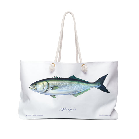 Bluefish Weekender Bag, Great Gift for Fishing Fans, Beach or Boat Tote