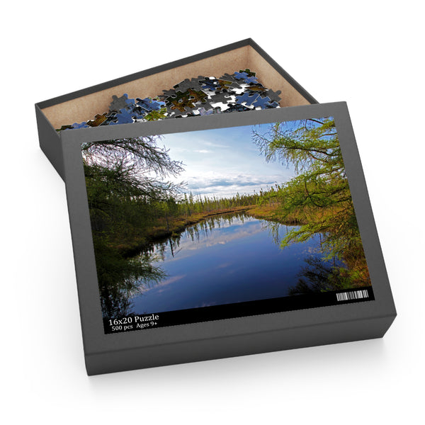 North Maine Woods Puzzle (120, 252, 500-Piece) Dottle Brook Mud Pond Carry