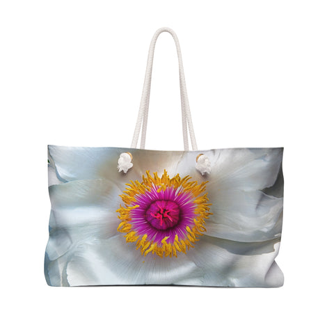 Beautiful Peony Flower Weekender Tote Bag