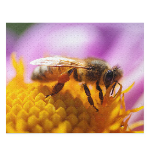 Honeybee Puzzle (120, 252, 500-Piece) Dahlia Flower