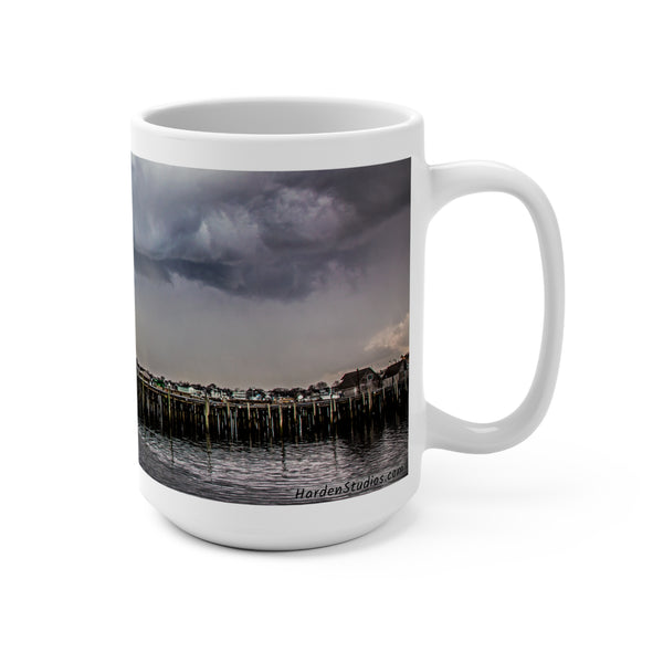 Crazy Storm Over MacMillan Wharf Provincetown Scenic 15oz Mug