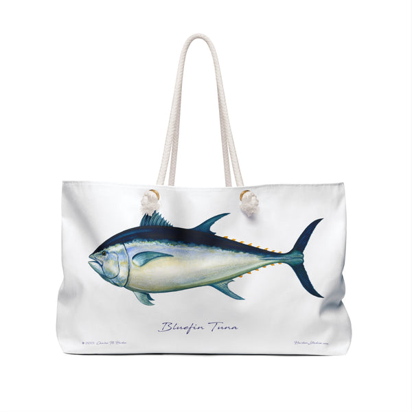 Bluefin Tuna Weekender Bag Great Gift For Fishing Fans, Beach or Boat Tote