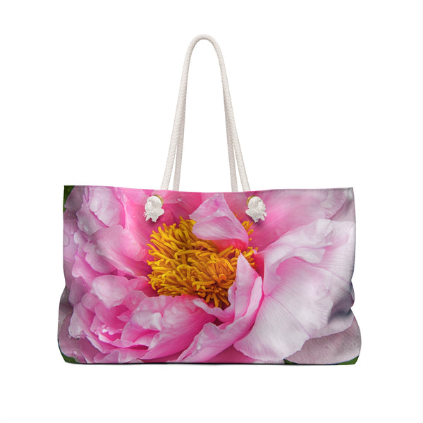 Beautiful Dahlia Weekender Tote Bag, perfect for Flower Fans and Gardeners