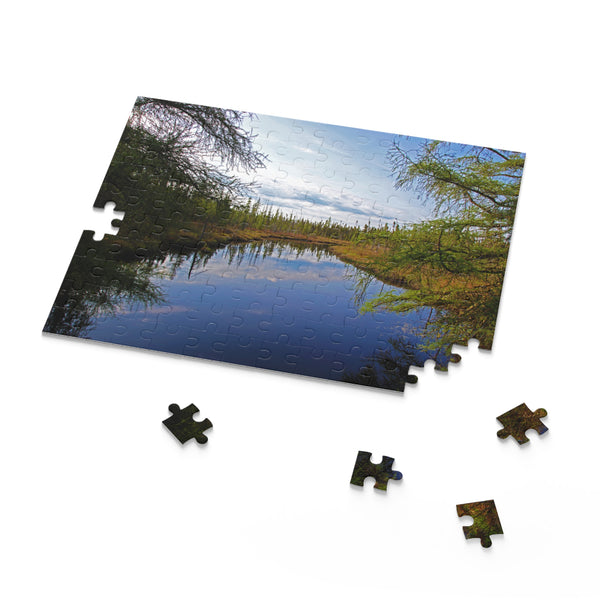 North Maine Woods Puzzle (120, 252, 500-Piece) Dottle Brook Mud Pond Carry